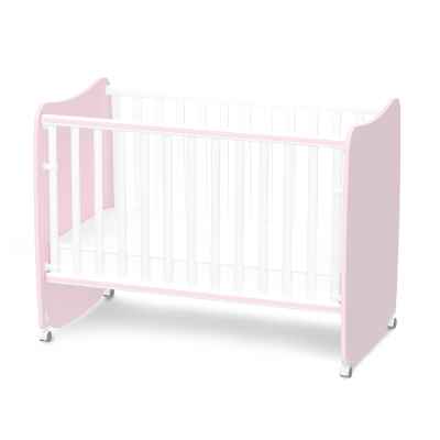 Бебешко легло Lorelli Stars 60x120 см, Бяло+Orchid pink