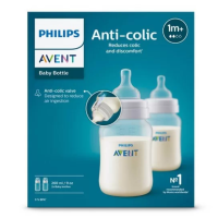 Шише за хранене AVENT Anti-Colic със сила на потока 2, 260 мл, 1 м+, 2 бр.-03ciM.png