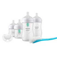 Комплект за новородено Philips AVENT с 4 шишета за хранене Natural Response, 0м+, 1м+, с биберони без протичане, клапа AirFree, залъгалка Ultra Soft и четка за почистване-03gBG.png