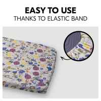 Чаршаф с ластик Hauck, Floral Beige 60х120 см-04ZJs.jpeg