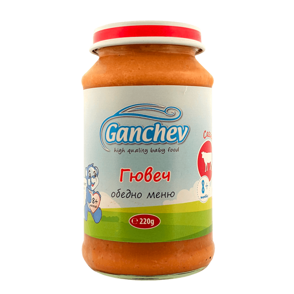 Бебешко пюре Ganchev, Гювеч обедно меню 8м 220 гр.-0Apkz.png