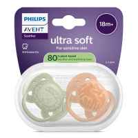 2 бр. залъгалки Philips Avent Ultra Soft 18м+, неутрални с декор-0JNCH.jpeg