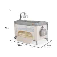 Бебешка кошара Cangaroo Indiana, сива-0MNNu.jpeg