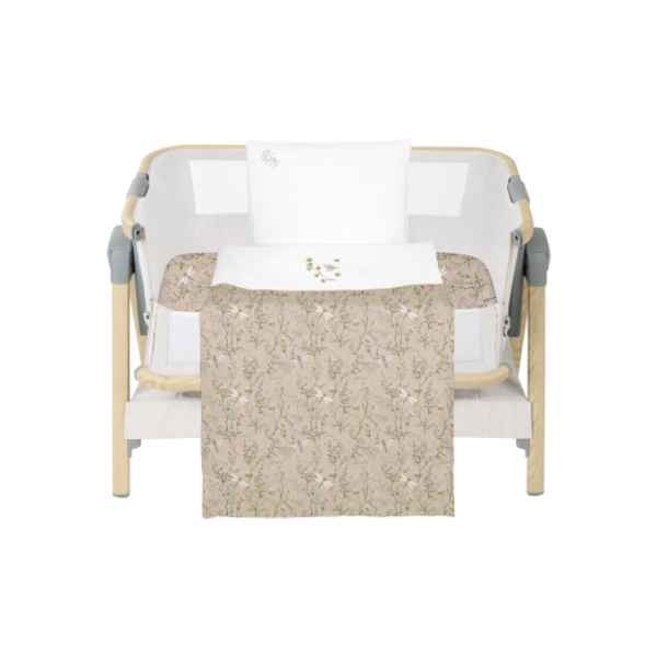Бебешки спален комплект за мини-кошара Kikka Boo, 3 части Secret Garden Beige-0WeCJ.jpeg