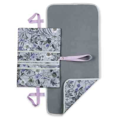 Чанта за памперси Hauck Change N Walk, с подложка за повиване, Floral Grey