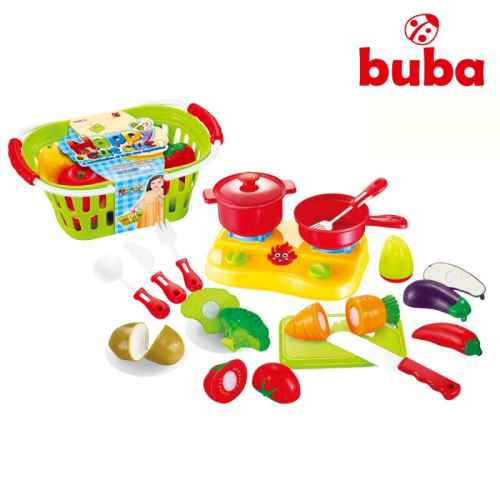 Детски комплект кошница с плодове Buba Shopping, голям