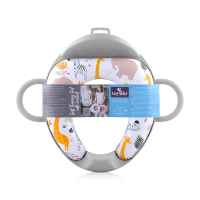 Мека приставка с облегалка Lorelli, GREY ANIMALS-0a25O.jpg