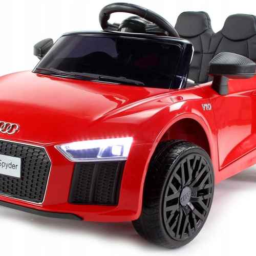 Акумулаторна кола JJ Audi R8 Spyder, червен металик