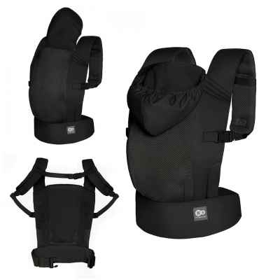 Ергономична раница KinderKraft Carrybee, Black