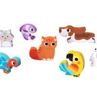 Дървен 3D пъзел Tooky toy, Домашни любимци 8 части-0rvtE.jpg