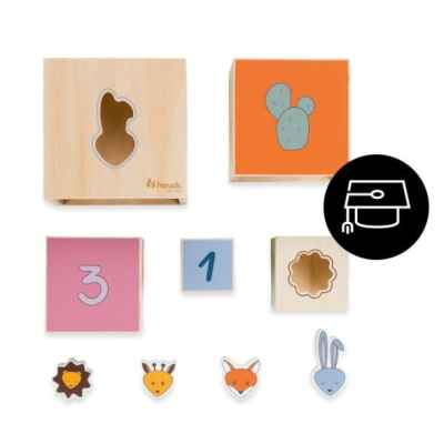 Дървени кубчета кула Hauck Stack N Raise