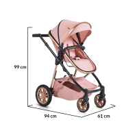 Комбинирана бебешка количка 4в1 Moni Midas, розова-17IcE.jpeg