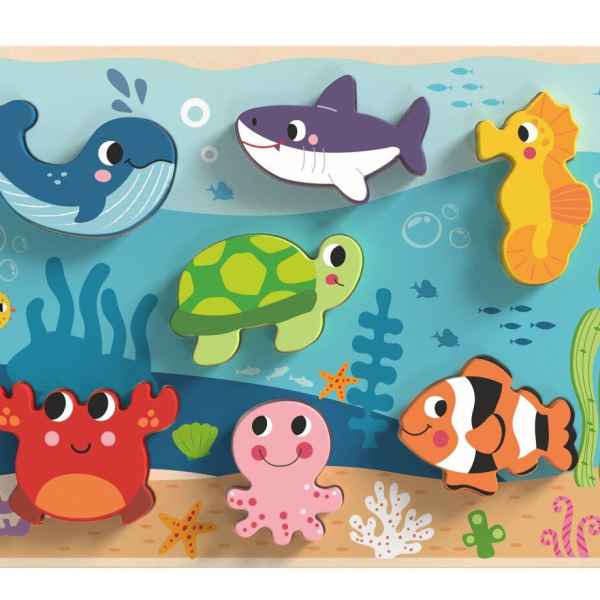 Дървен 3D пъзел Tooky toy, Морско дъно 8 части-1ALNe.jpg
