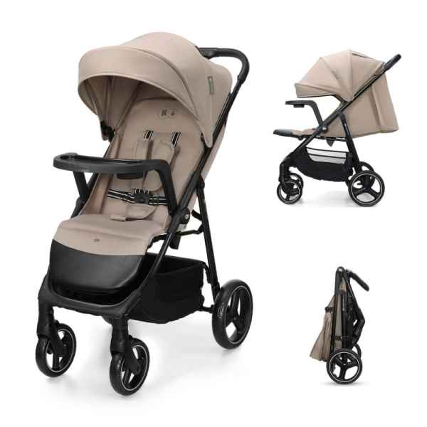 Лятна бебешка количка с табла KinderКraft Trig 3, Stone Beige-1FStE.jpeg