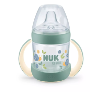 Чаша Nuk for Nature 150 мл. със силиконов накрайник 6+ м., Зелено-1Fsk1.png