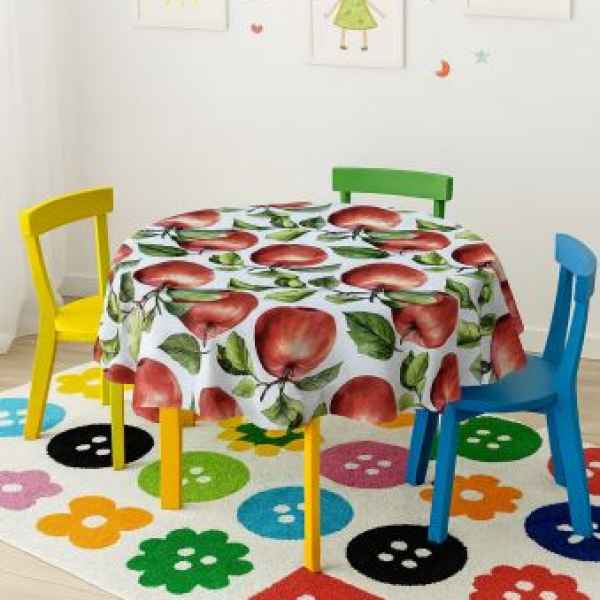 5бр. Хидрофобирана покривка за маса, 120/160 см, Ябълки-1Kfko.jpeg