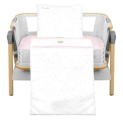 Бебешки спален комплект за мини-кошара Kikka Boo 5 части, Dream Big Pink