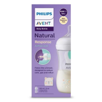 Шише за хранене AVENT Natural Response, с клапа AirFree, 260 мл, с биберон без протичане, 1м+, Звезди и Мече-1QKqd.png