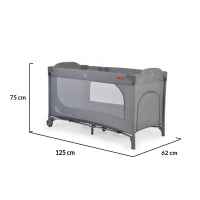 Бебешка кошара Cangaroo Skyglow 2, сива-1UA8E.jpg