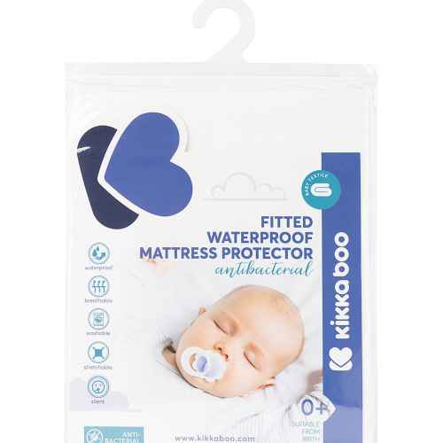 Антибактериален протектор за матрак с борд Kikka Boo, 70/140/15 см