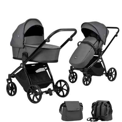 Комбинирана бебешка количка 2в1 Tutis MIO Plus, Graphite