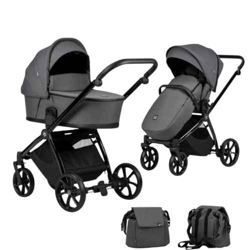 Комбинирана бебешка количка 2в1 Tutis MIO Plus, Graphite