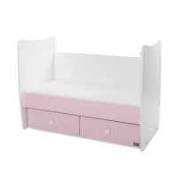 Бебешко легло Lorelli Matrix New 60/120, Бяло/Orchid Pink - 2BOX-1bRgP.jpeg