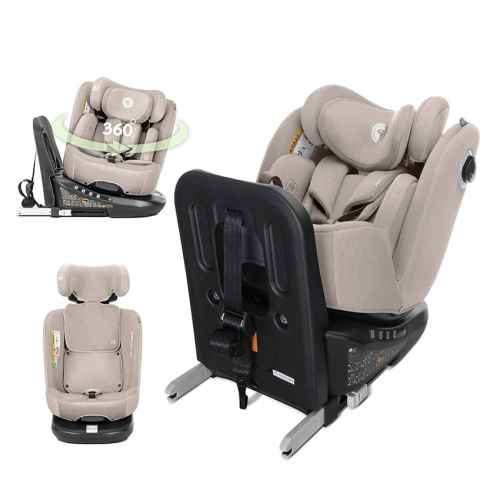 Столче за кола Lorelli Auriga i-Size ISOFIX 360 Anti Rebound Bar, Beige