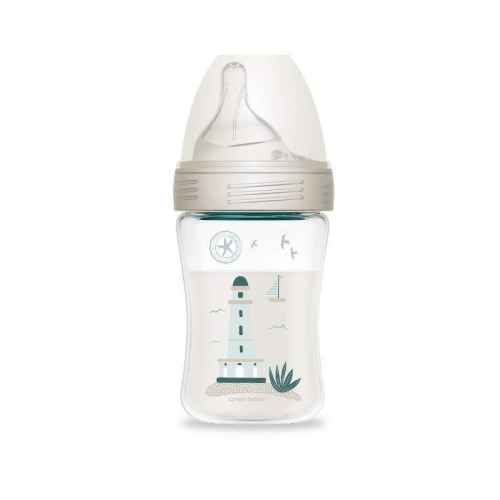 Haberman Canpol антиколик шише за хранене 260 мл, сиво