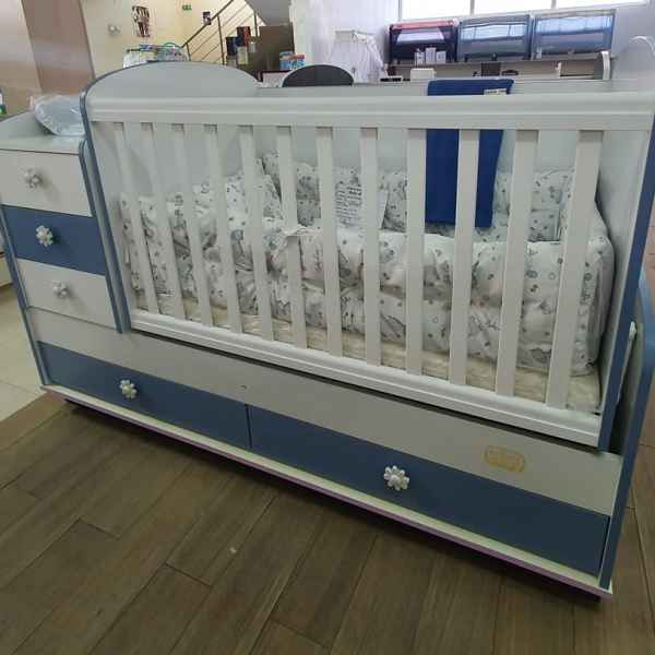 Трансформиращо се легло Arbor BABY & JUNIOR, Бяло със синьо-1dou8.jpeg