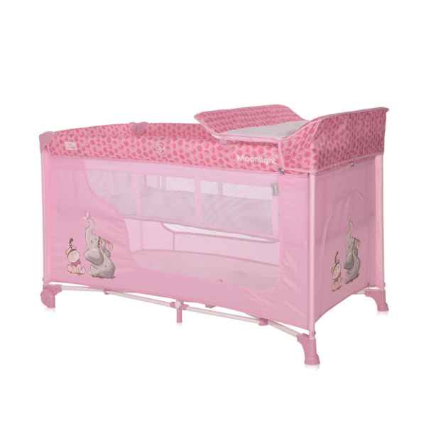Бебешка кошара Lorelli MOONLIGHT 2 Нива, Mellow rose fellows РАЗПРОДАЖБА-1nT9N.jpg