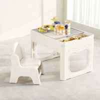 Детска маса 2 в 1 Feelkids, с конструктор 100 части и два стола-1ntdt.jpeg