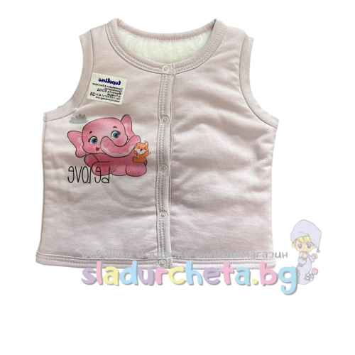 Бебешки елек Topolino, розов