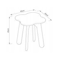 Детска дървена масичка с 2 столчета Baby, Луна и звездичка-2DUzt.png