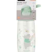 Чаша със силиконов накрайник Kikka Boo Music Fest 450мл, Mint-2DZie.jpeg