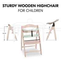 Дървено столче за хранене Hauck Arketa, Mint-2EXob.jpeg