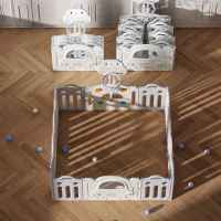 Бебешка ограда с баскетболен кош и табло с активности Feelkids, Сива кола-2O7um.jpeg