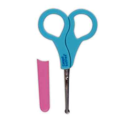 Ножичка Canpol с предпазител, синьо с розово