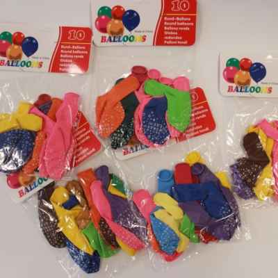 Балони с щампа Честит рожден ден, 30см, 10бр