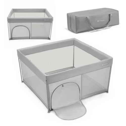 Бебешка кошара за игра KinderKraft Ziki, grey