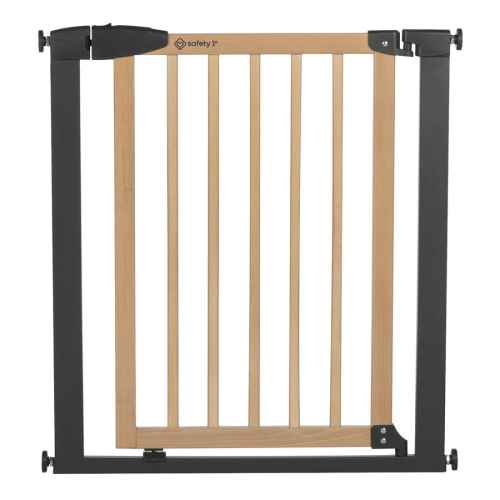 Универсална предпазна преграда Safety 1st, метал и дърво, за отвори от 73 до 80 см