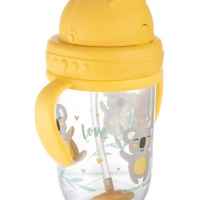 Нетечаща чаша със сламка Canpol-babies Bonjour Paris 270 мл, жълта-2c6DC.jpeg