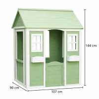 Детска дървена къща за игра Ginger Home, зелено и бяло-2cNTv.jpeg