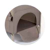 Бебешка кошара с падаща страна Chipolino Релакс, тирамису лен-2jFDG.jpeg