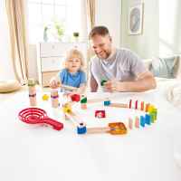 Комплект дървена игра Hape, Домино, Писта екстремно спускане, 50 части-2lNF1.jpeg