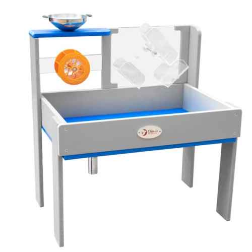 Сензорен игрален комплект с вода и пясък Classic World, от дърво