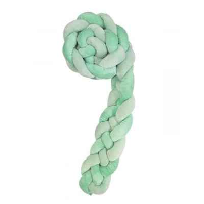 Плетен плюшен обиколник Kikka Boo 180см 4 плитки (15см) Mint