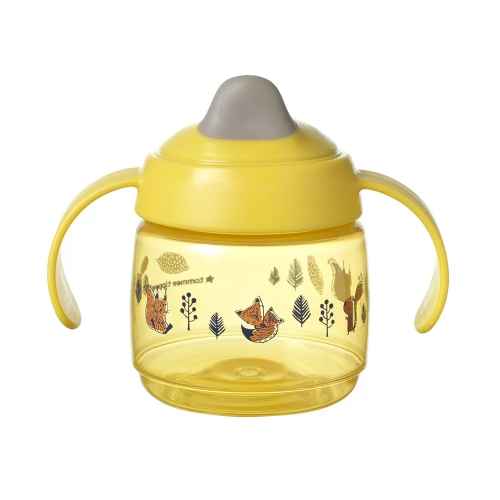 Неразливаща чаша с мек накрайник Tommee Tippee 190мл Superstar, жълта