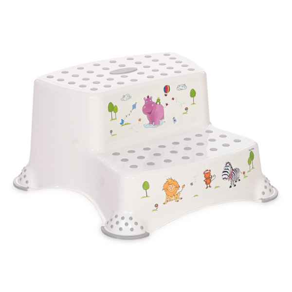 Двойно стъпало за баня Lorelli HIPPO, White&Grey-2tP3E.jpg