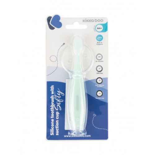 Силиконова четка за зъби Kika Boo Softy, Mint